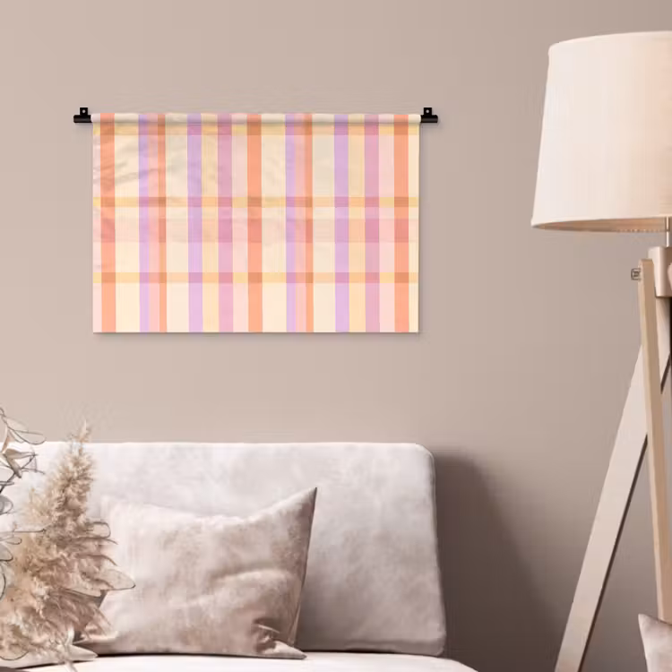 Pastel - uitpatroon - Geometrisch Wandkleed katoen klein 269 -sfeer4