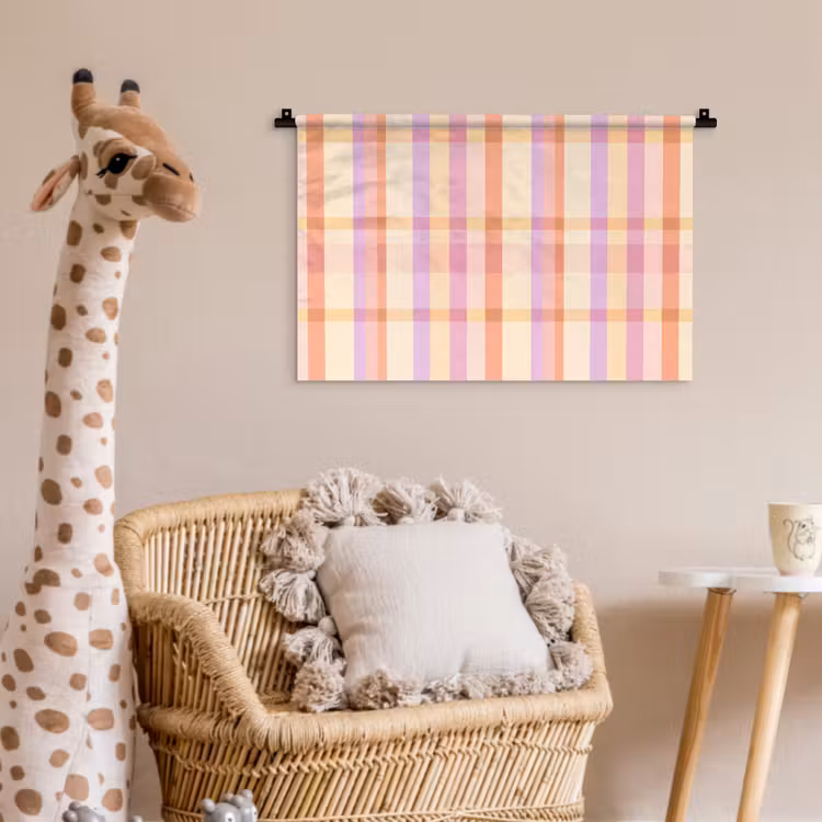 Pastel - uitpatroon - Geometrisch Wandkleed katoen klein 269 -wsfeer5_kind