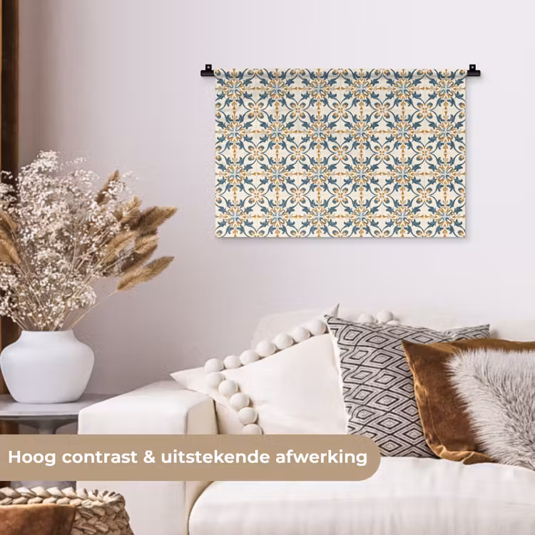 Patroon - Klassiek - Kleurrijk Wandkleed katoen klein 269 -sfeer1