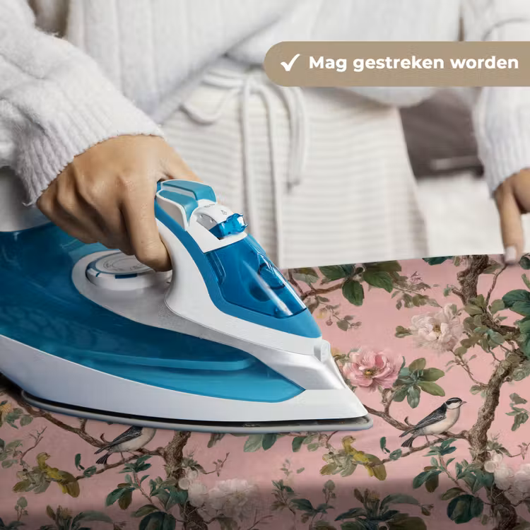 Pioenrozen - Botanisch - Vogel Wandkleed katoen klein 269 -sfeer9