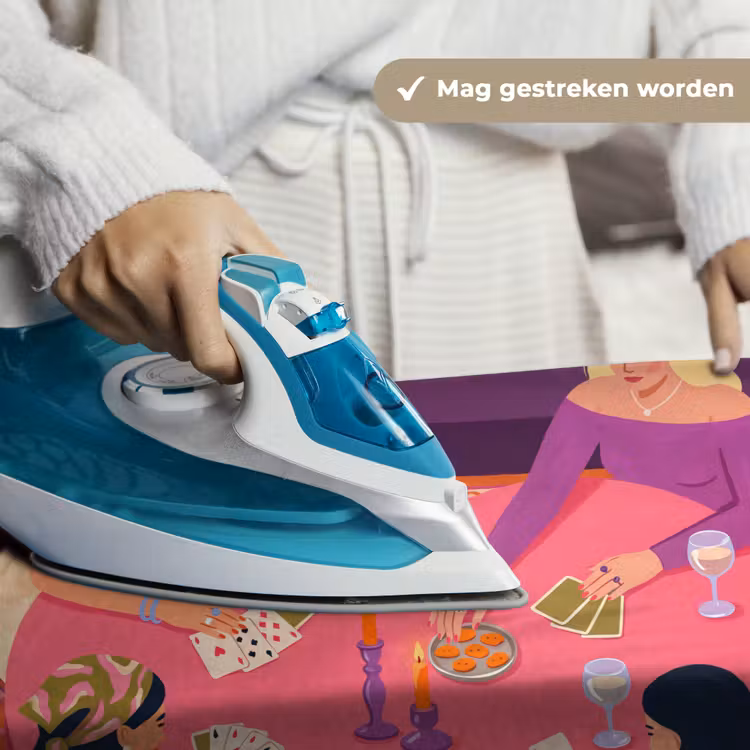 Mensen - Kaartspel - Interieur - Modern - Kleurrijk Wandkleed katoen klein -sfeer9
