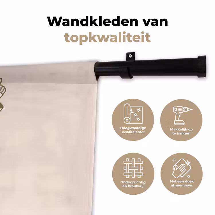 Mensen - Dansend - Feest - Vintage - Groen Wandkleed katoen klein -sfeer2