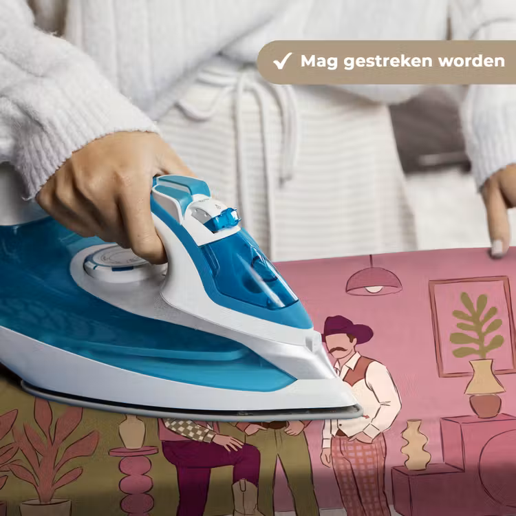 Mensen - Mannen - Hoeden - Retro - Interieur Wandkleed katoen klein -sfeer9