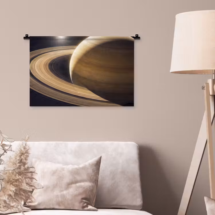 Wall Hanging - Planet - Rings - Space - Planeet - Ringen - Ruimte Wandkleed katoen klein