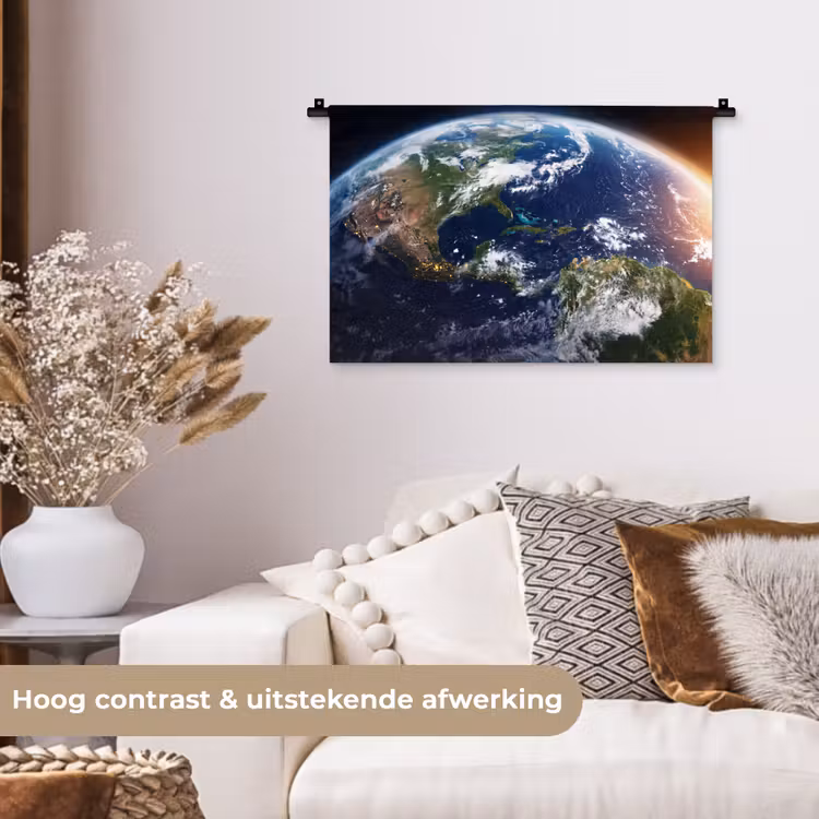 Wall Hanging - Planet - Space - Cosmos - Planeet - Ruimte - Kosmos Wandkleed katoen klein