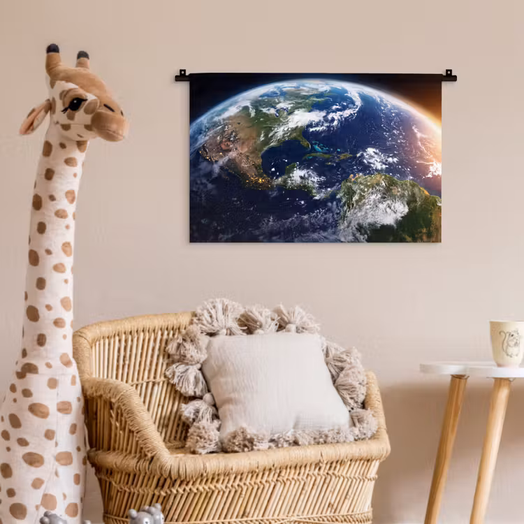 Wall Hanging - Planet - Space - Cosmos - Planeet - Ruimte - Kosmos Wandkleed katoen klein