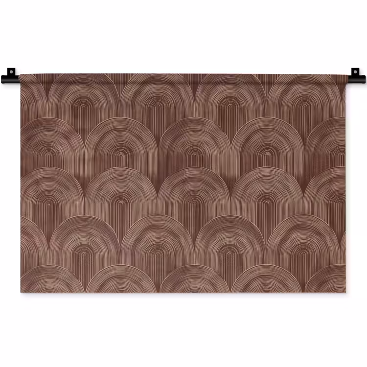 Ritmisch - Effect - Bruin Wandkleed katoen klein 269 -zz3d