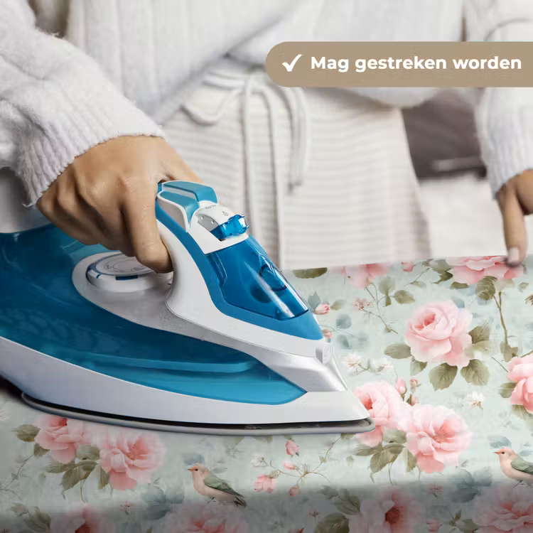 Rozen - Vogels - Pastel - Kleurrijk Wandkleed katoen klein 269 -sfeer9