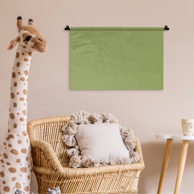 Sage - Green - Groen Wandkleed katoen klein 269 -wsfeer5_kind