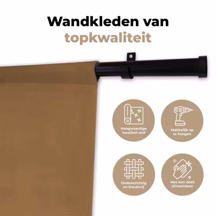 Sahara - Earth - Oranje Wandkleed katoen klein 269 -sfeer2