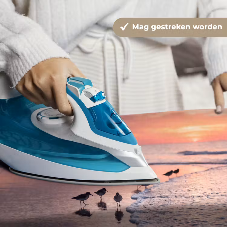 Meeuwen - Strand - Zee - Roze Wandkleed katoen klein -sfeer9