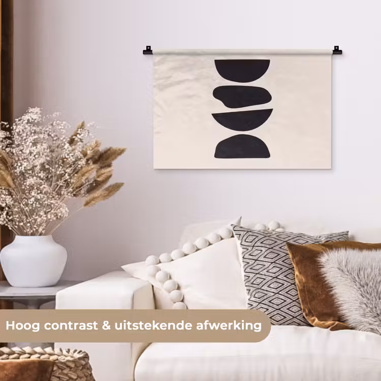 Wall Hanging - Shapes - Abstract - Modern - Vormen - Abstract - Modern Wandkleed katoen klein