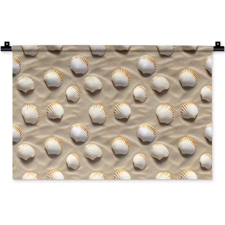 Schelpen - Zand - Maritiem Wandkleed katoen klein 269 -zz3d