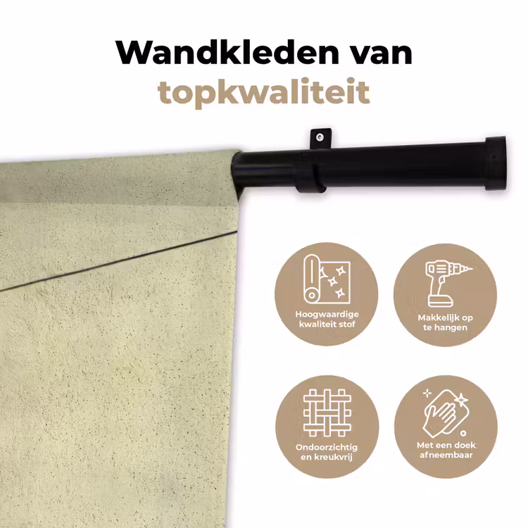 Badpak - Schaduw - Muur - Zomer - Minimalistisch Wandkleed katoen klein -sfeer2