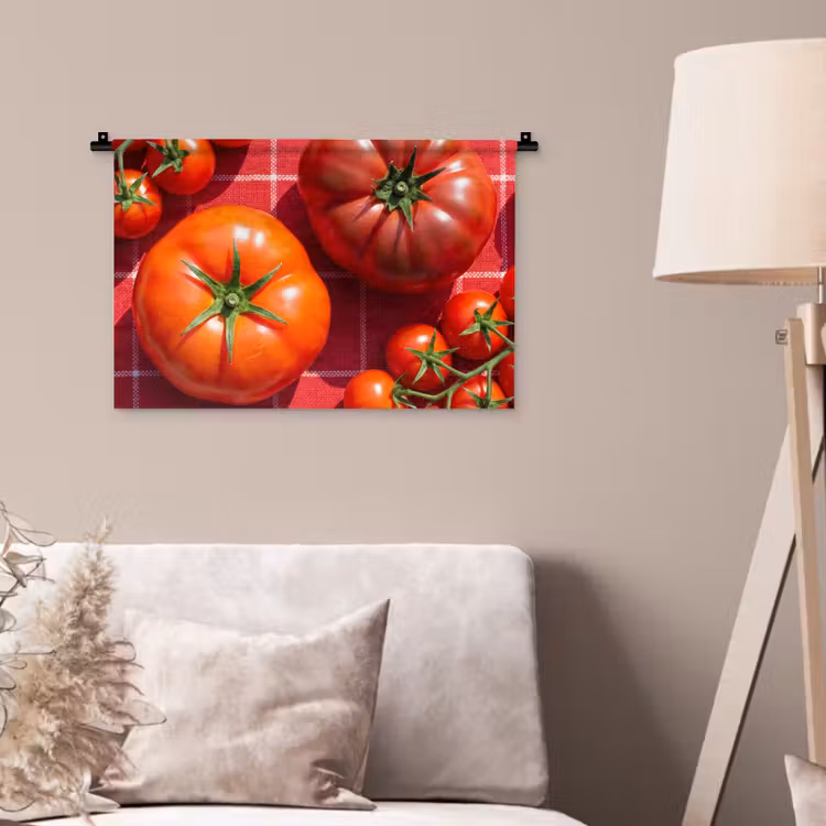Wall Hanging - Tomato - Red - Food - Tomaat - Rood - Eten Wandkleed katoen klein