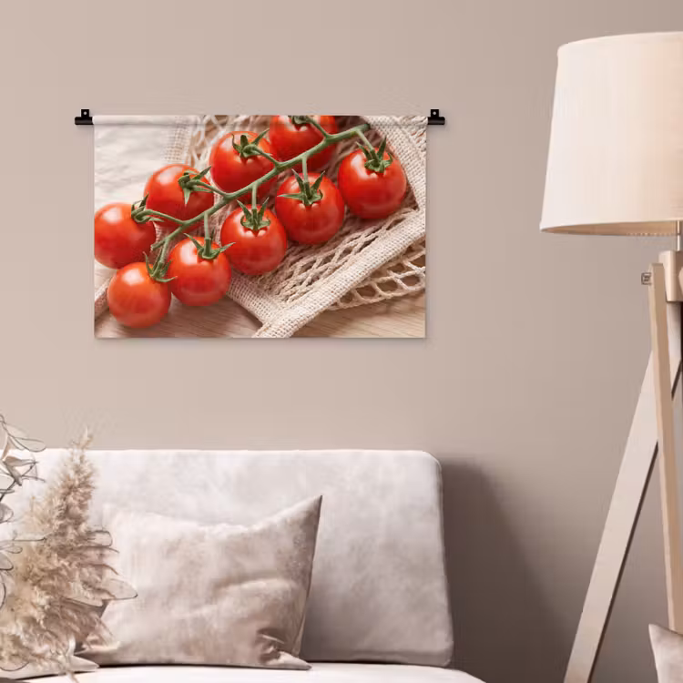 Wall Hanging - Tomatoes - Fresh - Food - Tomaten - Vers - Eten Wandkleed katoen klein