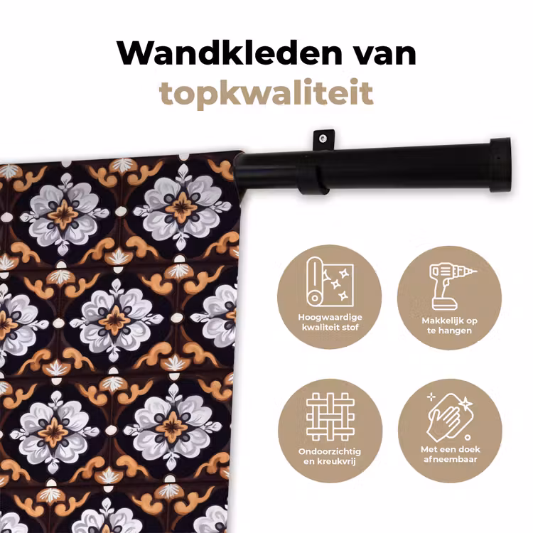 traditioneel - Element - Kleurrijk Wandkleed katoen klein 269 -sfeer2