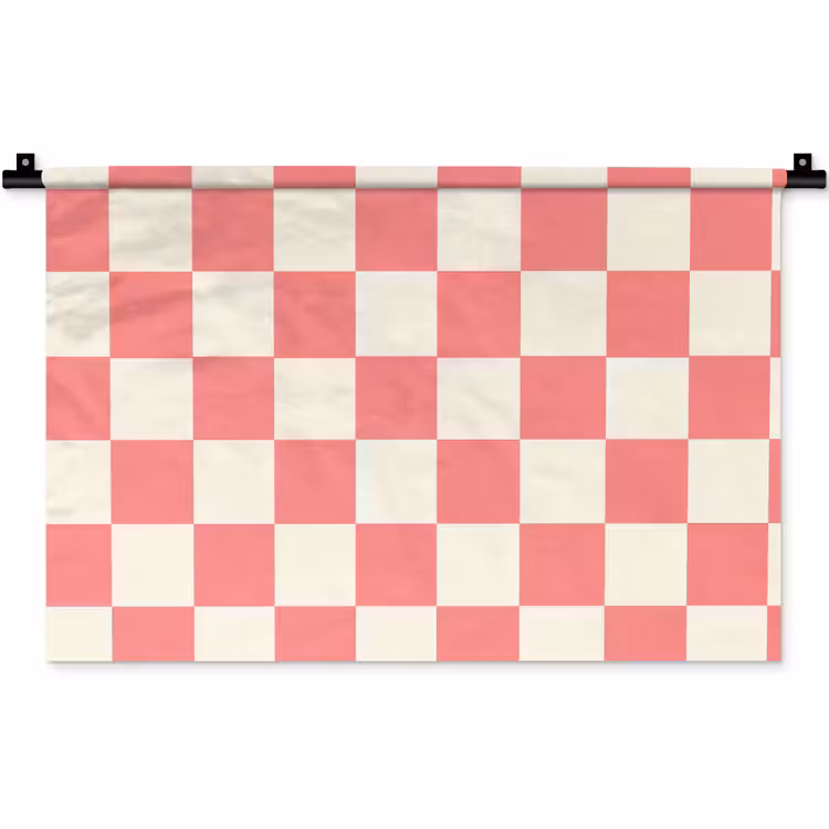 Traditioneel - Patroon - Roze Wandkleed katoen klein 269 -zz3d