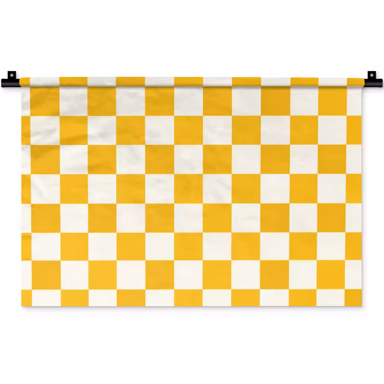 Traditioneel - Patroon - Geel Wandkleed katoen klein 269 -zz3d