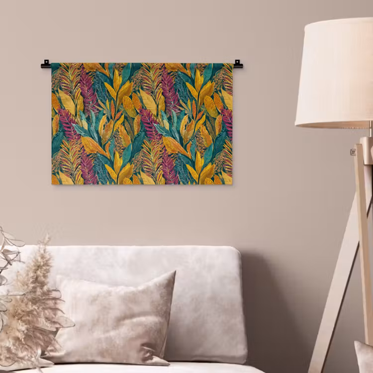 Tropische - Botanisch - Patroon - Kleurrijk - Exotisch Wandkleed katoen klein 269 -sfeer4