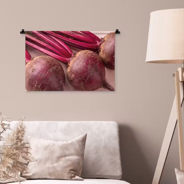 Wall Hanging - Vegetables - Red - Fresh - Groente - Rood - Vers Wandkleed katoen klein