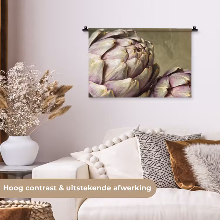 Wall Hanging - Vegetables - Still Life - Painting - Groente - Stilleven - Schilderij Wandkleed katoen klein