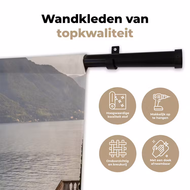 Wall Hanging - Villa - Water - Stairs - Villa - water -trappen Wandkleed katoen klein