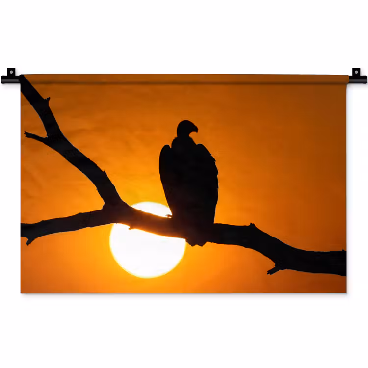 Gier - Tak - Zon - Oranje Wandkleed katoen klein -zz3d