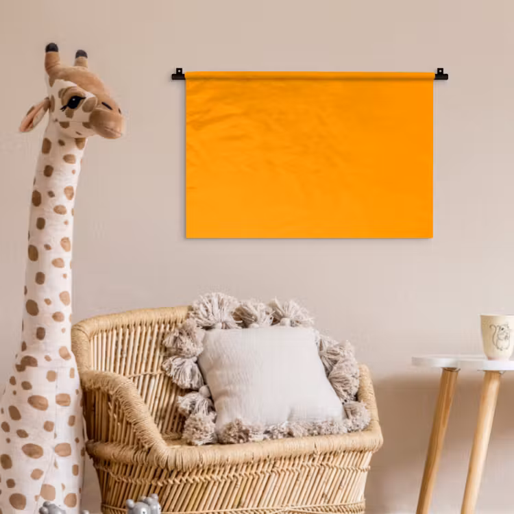 Warm - Ochre - Oranje Wandkleed katoen klein 269 -wsfeer5_kind