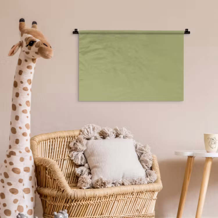 Whispering - Sage - Groen Wandkleed katoen klein 269 -wsfeer5_kind