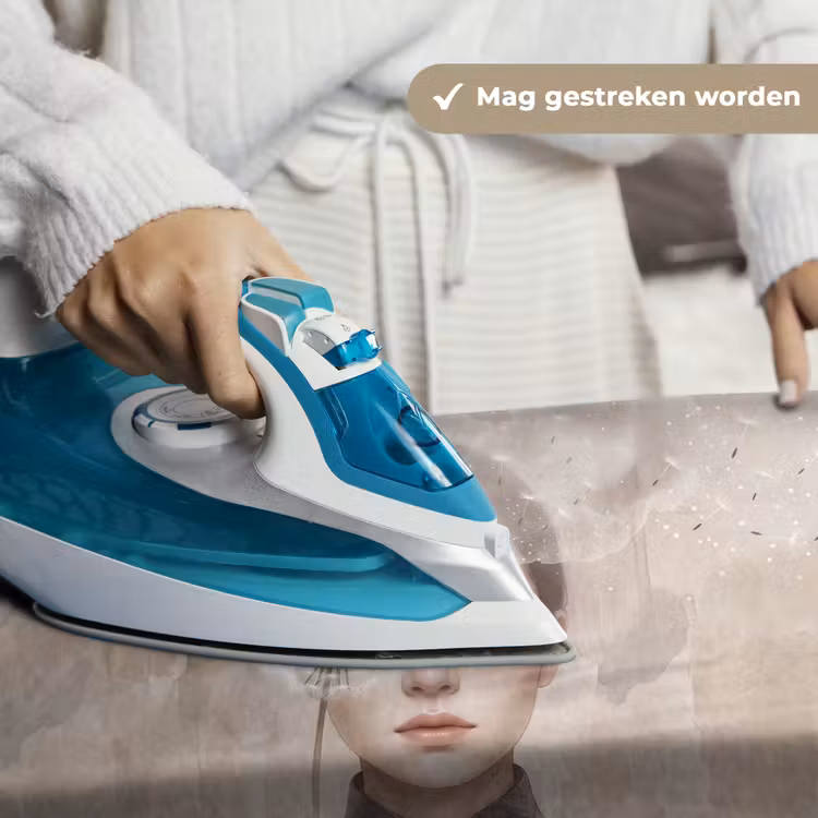 Vrouw - Sereen - Grijs Wandkleed katoen klein -sfeer9
