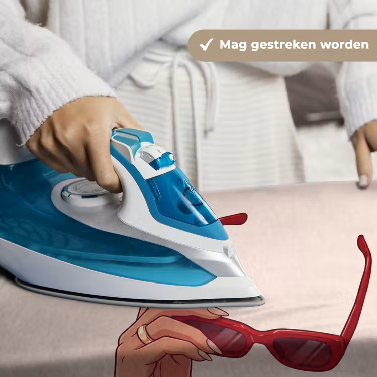 Vrouw - Zonnebril - Mode - Rood - Illustratie Wandkleed katoen klein -sfeer9