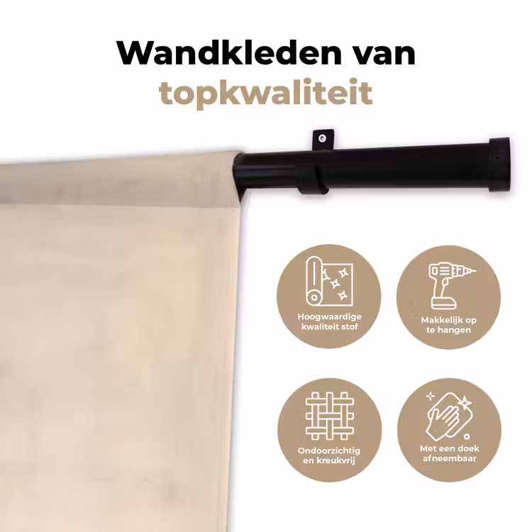 Vrouw - Wijn - Glas - Illustratie - Rood Wandkleed katoen klein -sfeer2