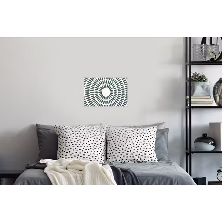 Abstract - Cirkel - Patroon - Modern - Groen Muursticker klein -slaapkamer