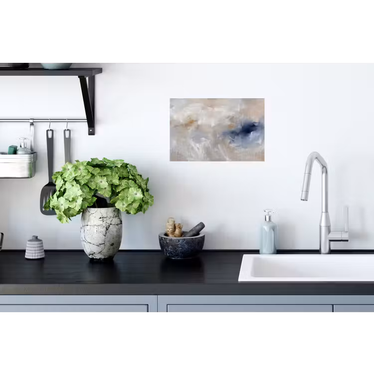 Abstract - Wolken - Sfeer - Modern - Beige Muursticker klein -keuken