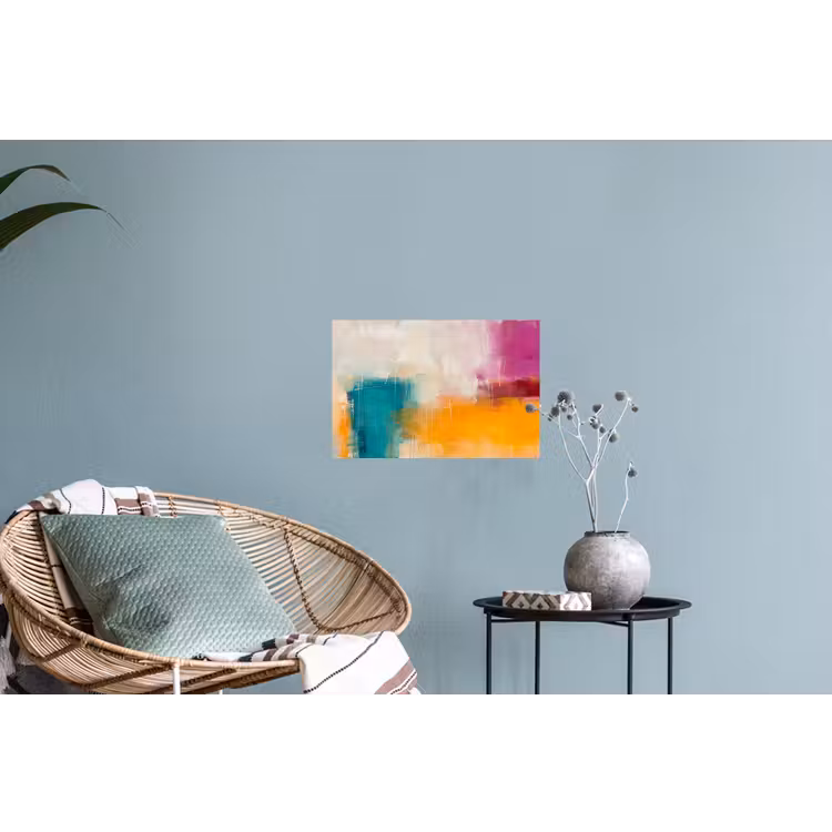 Abstract - Kleurrijk - Modern - Kunst - Oranje Muursticker klein -plant
