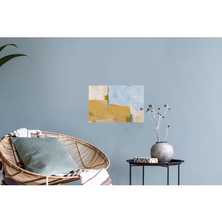Abstract - Kleuren - Kunst - Modern - Blauw Muursticker klein -plant