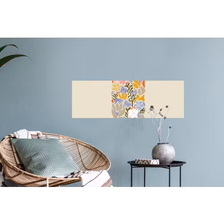 Abstract - Bloemen - Bladeren Muursticker klein -plant