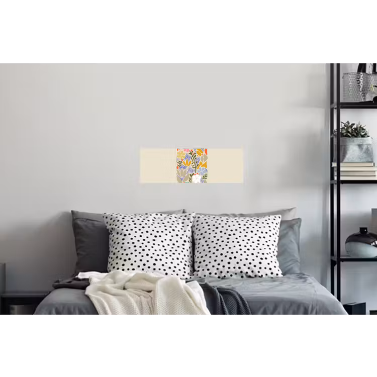 Abstract - Bloemen - Bladeren Muursticker klein -slaapkamer
