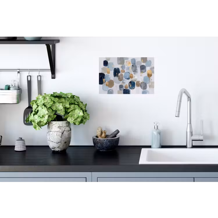 Abstract - Goud - Vormen Muursticker klein -keuken