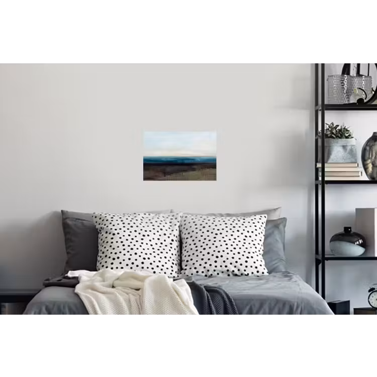 Abstract - Landschap - Horizon - Blauw - Modern Muursticker klein -slaapkamer