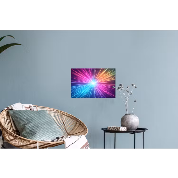 Abstract - Light - Burst - Modern - Colorful Muursticker klein -plant