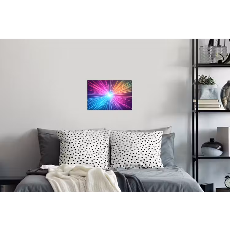 Abstract - Light - Burst - Modern - Colorful Muursticker klein -slaapkamer