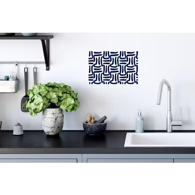 Abstract - Modern - Blauw Muursticker klein 286 -keuken