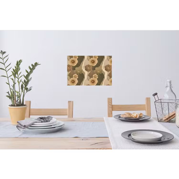 Abstract - Modern - Groen Muursticker klein 286 -eettafel
