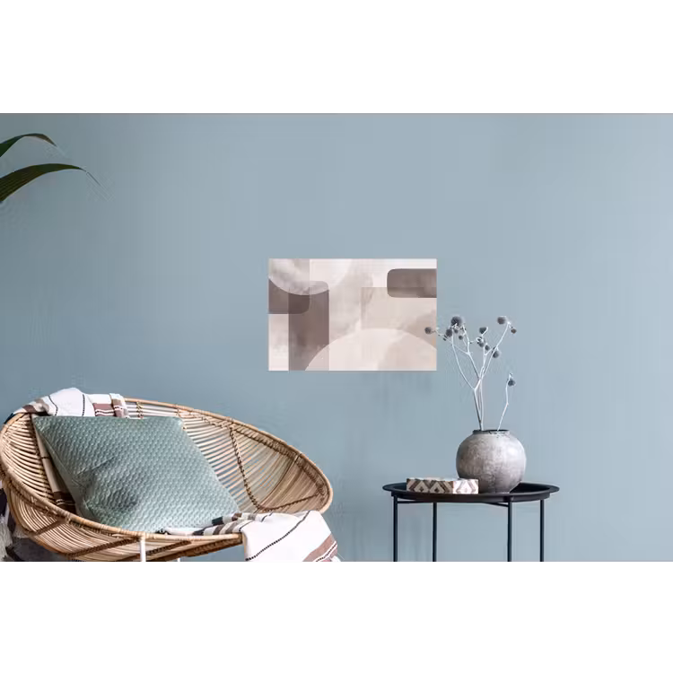 Wall Sticker - Abstract Shapes - Beige - Abstracte vormen - Beige Muursticker klein
