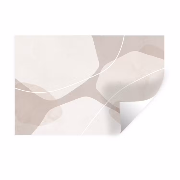 Wall Sticker - Abstract - Shapes - Beige - Abstract - Vormen - Beige Muursticker klein