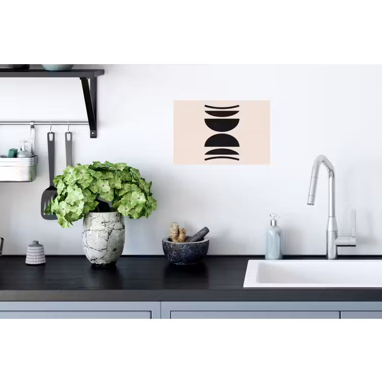 Wall Sticker - Abstract - Shapes - Black - Abstract - Vormen - Zwart Muursticker klein