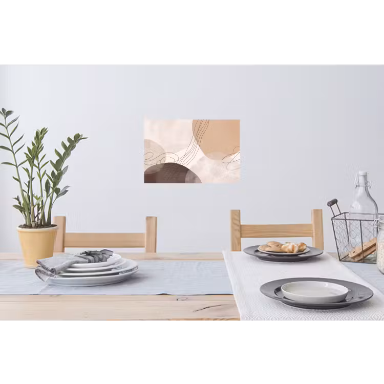 Wall Sticker - Abstraction - Beige - Modern - Abstractie - Beige - Modern Muursticker klein