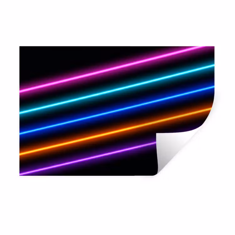 Esthetiek - Retro - Neon Muursticker klein -3d